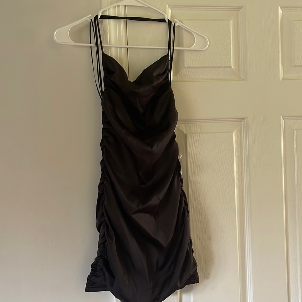 Sky to Moon Black Open Back Bodycon Dress